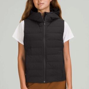 Lululemon Down & Around Vest Black Women’s Size 2 Lightweight Goose Down W4BRAS